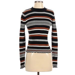 BP Nordstrom🦎Striped Long Sleeve Crop Top🌵Sz XS